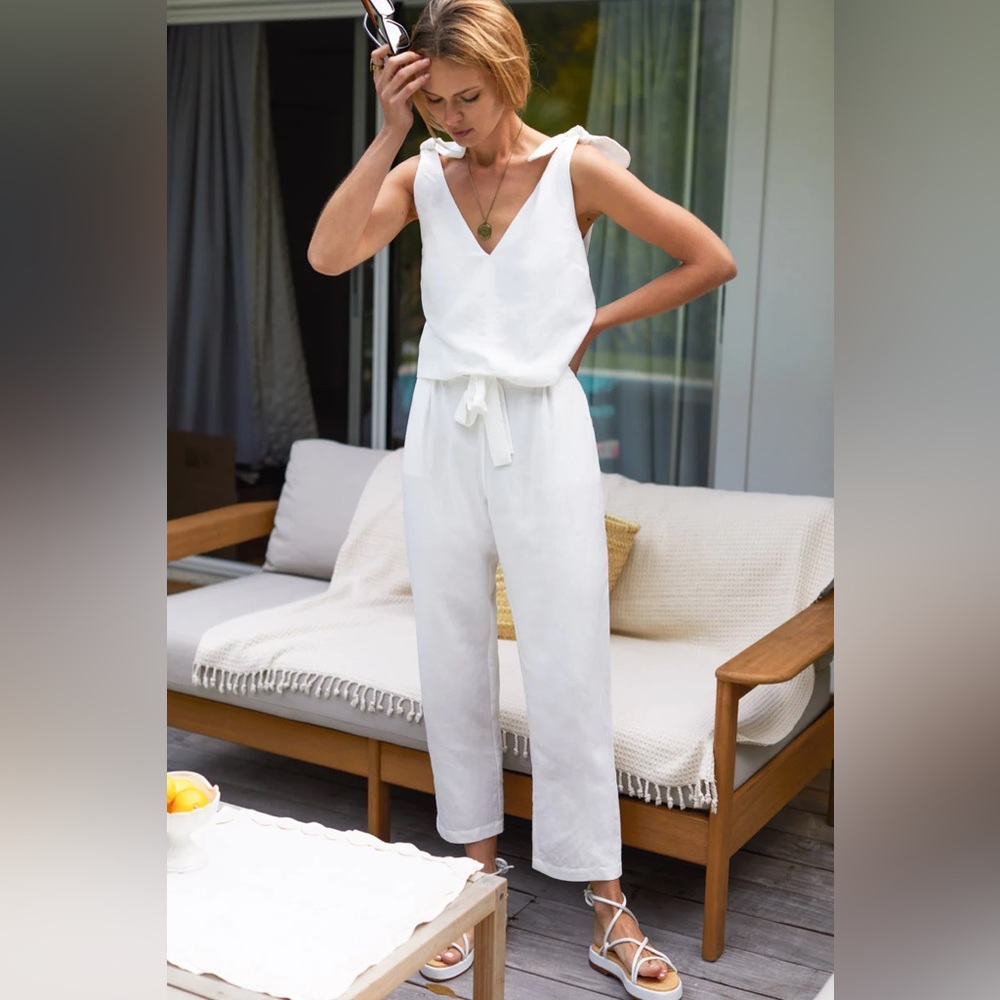 Emerson Fry PARIS PANT - SALT LINEN